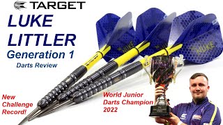 Target LUKE LITTLER GEN 1 Darts Review New Challenge Record Too [upl. by Ymmij]