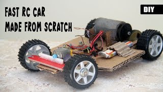 How to make a Simple RC Car with Steering  DIY Remotecontrolled Vehicle [upl. by Va]