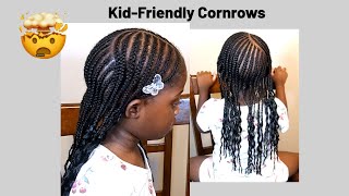 quotEasy Kids Cornrows Hairstyle BeginnerFriendlyquot  Kids hairstyle  Cornrow Hairstyle [upl. by Ahtiekal]