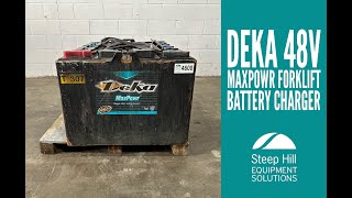 Deka MaxPowr 48V Forklift Battery 4600 [upl. by Annaid]