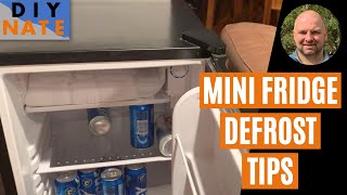 How to Easily Defrost a Mini Fridge with Ice Built Up in Freezer Instructions amp Tips Igloo FR320 [upl. by Hyacinthie]