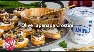 Olive Tapenade Crostini Recipe [upl. by Zonnya]