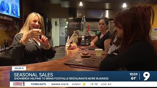 Foothills restaurants seeing revenue boost from snowbirds coming back [upl. by Aneekas]