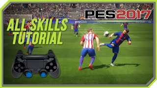 PES 2017 All Tricks and Skills Tutorial PS4 PS3 [upl. by Arocahs]