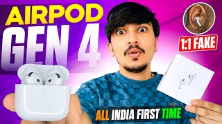 Airpod 4  11 Fake unboxing  Gps  Pop Up  High bass  airpod 4 clone  airpod4 airpodgen4 [upl. by Volnay]