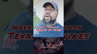 Week 3 Prediction Texans vs Vikings [upl. by Standush]