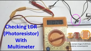 Checking LDR Photoresistor With Multimeter [upl. by Aennil331]