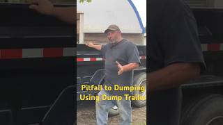 Dump Trailers Dump Poorly for Loose Material dumptrailer materialhandling hauling [upl. by Etep]