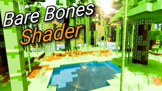 Minecraft Bare Bones Texture pack  Shaders Windows 10 PE [upl. by Egroj]