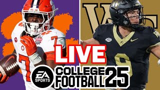 Clemson at Wake Forest  101224 Simulation EA College Football 25 [upl. by Spratt]