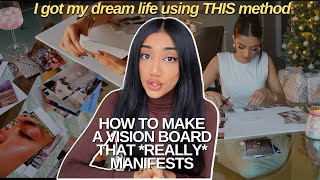 HOW TO MAKE A VISION BOARD THAT WORKS FOR 2024 ive had 10 come true [upl. by Culhert824]