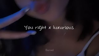 You right x Luxurious Sped Up  Doja cat x The Weekend songs spedup 🖤 [upl. by Ruenhs]