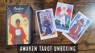 Awaken Tarot  Unboxing and Flip Through [upl. by Ahsined327]