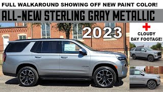 Sterling Gray Metallic Color Walkaround 2023 Tahoe RST [upl. by Figone]