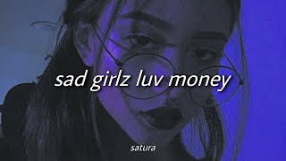 amaarae  sad girlz luv money remix slowed  reverb with lyrics  tiktok song [upl. by Garibald]