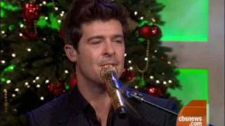 Robin Thickes Sweetest Love Video  CBSNewscomflv [upl. by Adyaj]