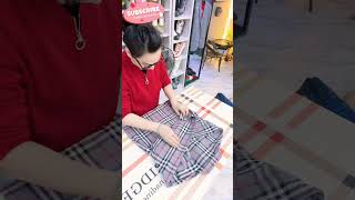 How to Fold Clothes 17 fashion foldinghacks clothfolding clothfold lifehacks [upl. by Ahseenyt]