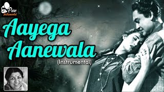 Aayega Aanewala Instrumental  Lata Mangeshkar  Old Hindi Romantic Instrumental Songs [upl. by Narot570]