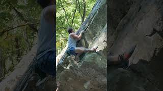 When you’re bricked up topping out bouldering climbing rocklands 4k breakingnews [upl. by Alimat]