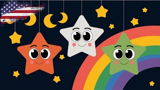 Twinkle Twinkle Little Star  Bedtime Nursery Rhyme amp Learning Song for Kids Preschoolers [upl. by Ahsimak266]