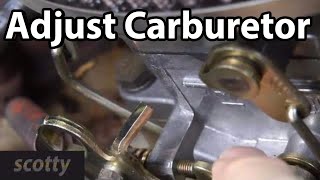 How To Adjust A Carburetor On Your Car [upl. by Ielak]