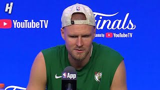 Kristaps Porzingis talks his FIRST Championship FULL Postgame Interview 🎤 [upl. by Vevine438]