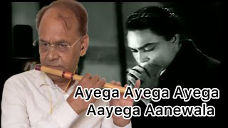 Aayega Aanewala I Evergreen Hit Song By Lata Ji I Flute Bansuri Instrumental आयेगा आने वाला बांसुरी [upl. by Mashe]