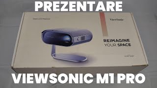 ViewSonic Portable Smart LED Projector M1 Pro  Prezentare  MovieNewsro [upl. by Kory]