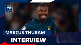 Réaction de Marcus Thuram Equipe de France I FFF 2023 [upl. by Nulubez]