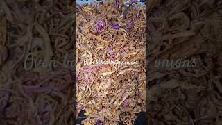 Oven baked crispy onions youtubefoodie onions food kitchenhacks cripsyonions [upl. by Monson362]