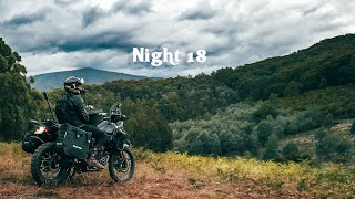 Relaxing Solo Motorcycle Camping with Rain Forest Mountain Views  Silent Vlog [upl. by Haukom561]