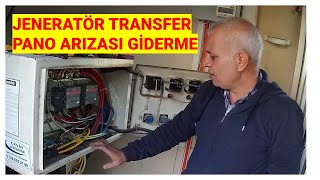 jeneratör transfer pano arızası giderme [upl. by Eusadnilem973]