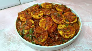 जबरदस्त अंडा तवा मासाला 😍🤤😋  Anda Tawa Masala Recipe In Hindi [upl. by Azeret]