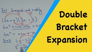 Double Bracket Expanding How To Expand A Double Bracket Using The FOIL Method [upl. by Shanly]