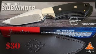 Gil Hibbens Sidewinder Bushcraft Knife Review [upl. by Eittocs]