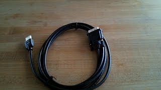 Unboxing HDMI to DVI Adapter Cable by Amazon Basics [upl. by Nevin758]