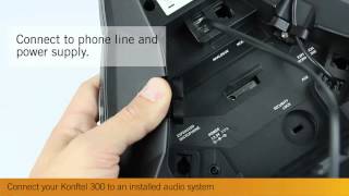 Connect your Konftel 300300IP to an installed audio system [upl. by Boonie]