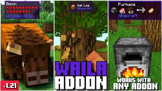 👀WAILA ADDON for BEDROCK  MINECRAFT PE 121 addons [upl. by Ahsiema]