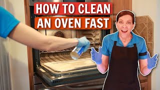 How to Clean an Oven Fast  Tips from a Professional Cleaner [upl. by Silber611]