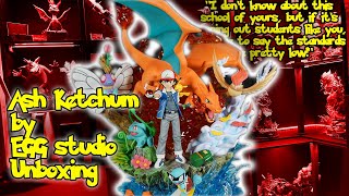 Pokemon Ash Ketchum 16 Scale Statue by Egg Studio  Unboxing [upl. by Hirza]