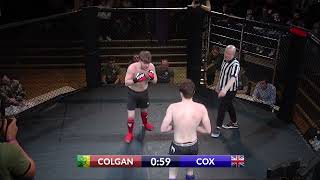 Ollie Colgan vs Fred Cox MMA welterweight bout [upl. by Enyrehtak538]