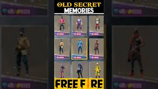 Old Secret Memories🥹FF Top 3 Most Rare Secret Memories🥺shorts freefire viral trending [upl. by Iruahs790]