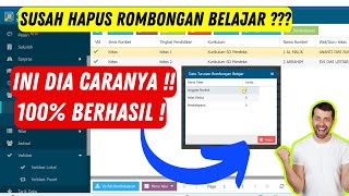 Cara Hapus Rombongan Belajar Dapodik 2025  Mudah  Dapodik2025 [upl. by Ielarol]