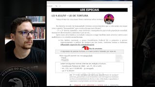 Estudo ao vivo  Lei de tortura [upl. by Eirrod]