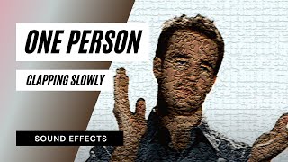 One Person Clapping Slowly  Sound Effect  Audio [upl. by Petras]