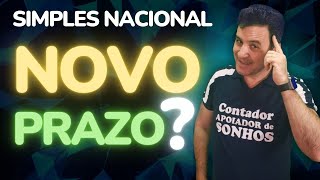 SIMPLES NACIONAL  NOVO PRAZO  ABRIL OU MAIO [upl. by Ozzy]