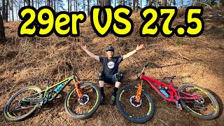 29er VS 275 PIVOT CYCES SHOW DOWN  WHAT BIKE IS QUICKER [upl. by Anivlem]