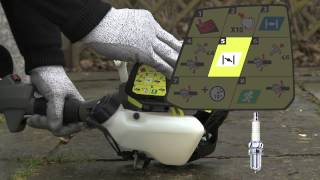 How to start Ryobi Petrol Brushcutter  RBC430SESCRBC430SESB [upl. by Philips774]