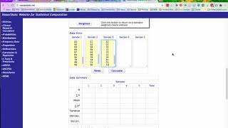 Computing ANOVA using VassarStats [upl. by Eyk]