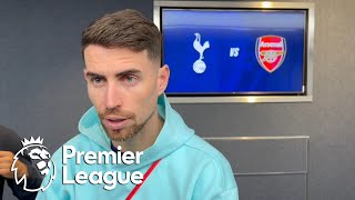 Jorginho on Arsenals approach v Man City after derby win over Spurs  Premier League  NBC Sports [upl. by Kit]